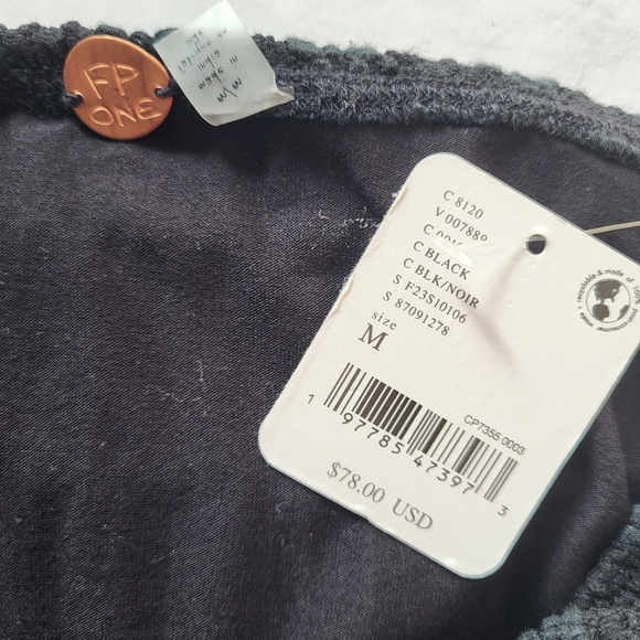 FREE PEOPLE Ona Convertible Ruched Skirt - Black - Size M (NWT) - Picture 8 of 9